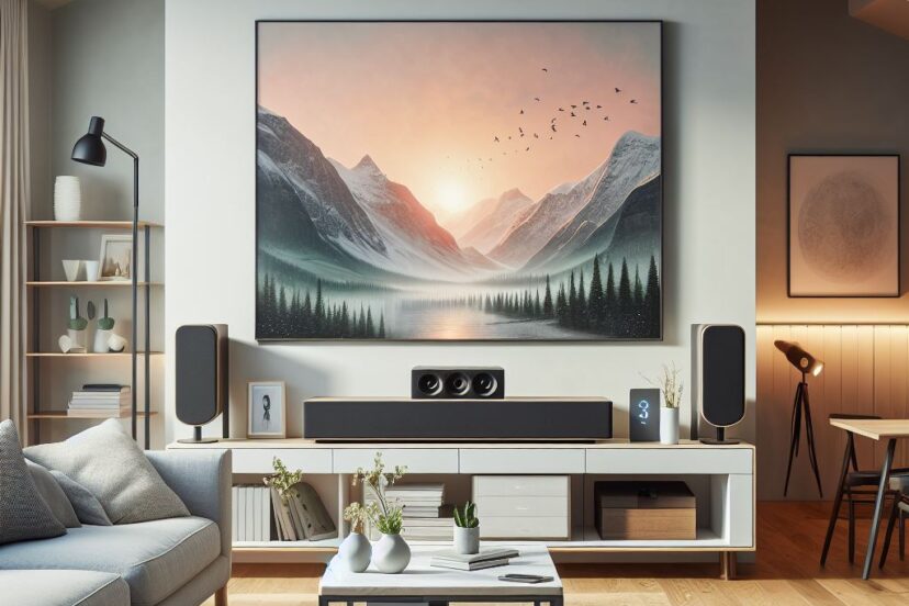 Smart home audio in living room